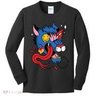 You Are Distorted Funny Wolf Kids Long Sleeve Shirt thumb 0