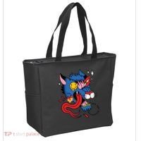 You Are Distorted Funny Wolf Tote Bag thumb 2