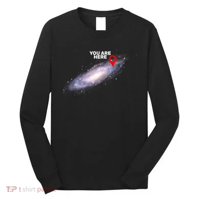 You are Here Galaxy Long Sleeve Shirt