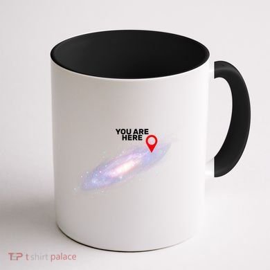 You are Here Galaxy Coffee Mug back