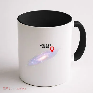 You are Here Galaxy Coffee Mug back