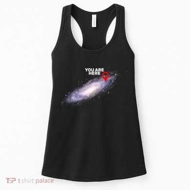 You are Here Galaxy Women's Tank Top