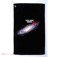 You are Here Galaxy Golf Towel thumb 0