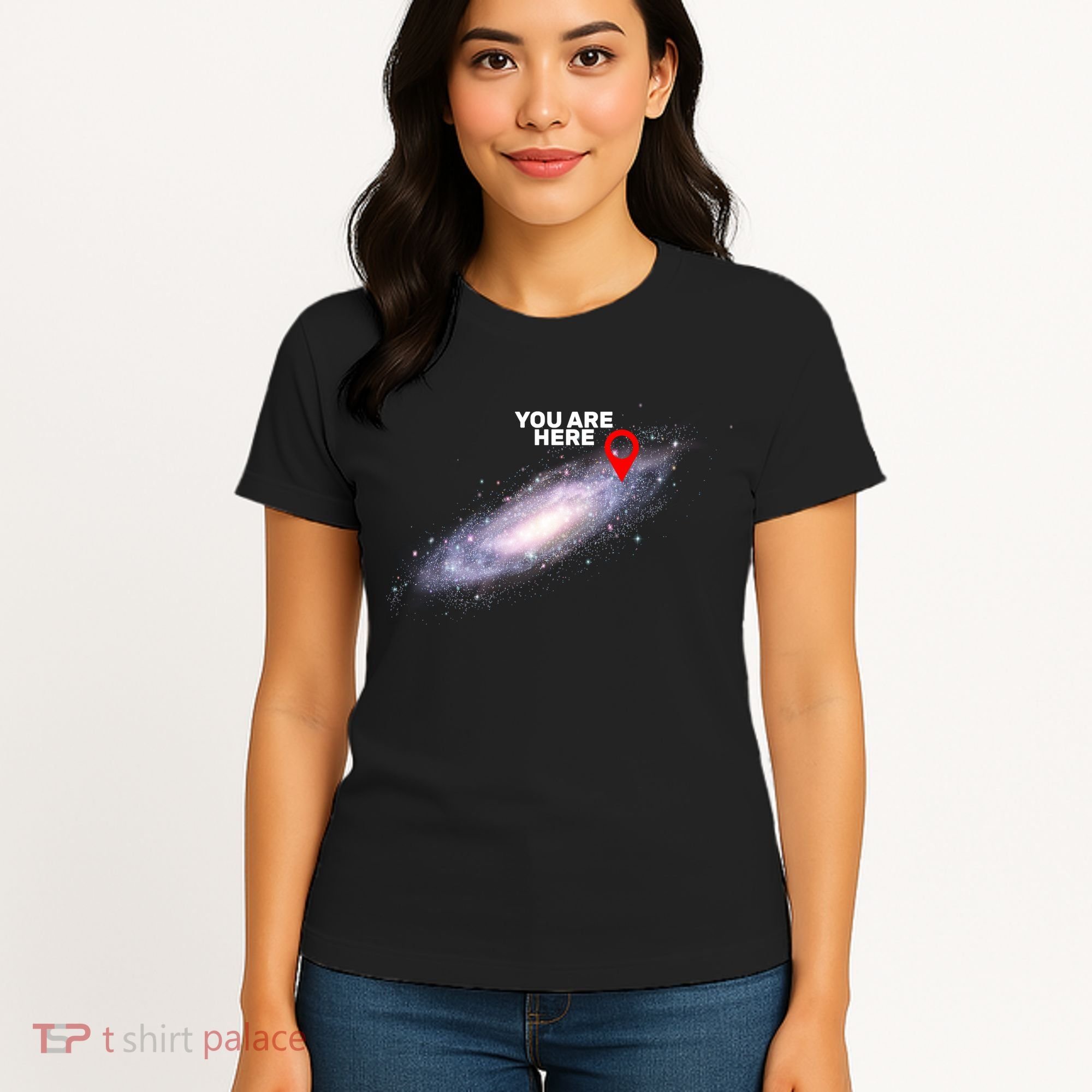 You are Here Galaxy Women's T-Shirt