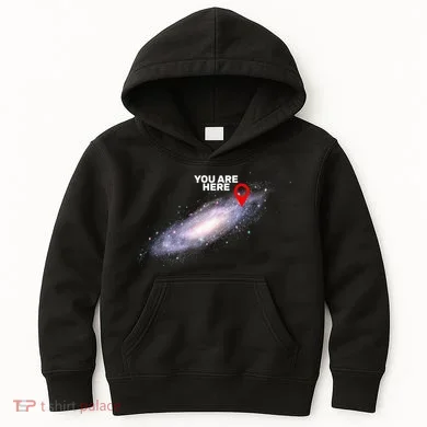 You are Here Galaxy Kids Hoodie