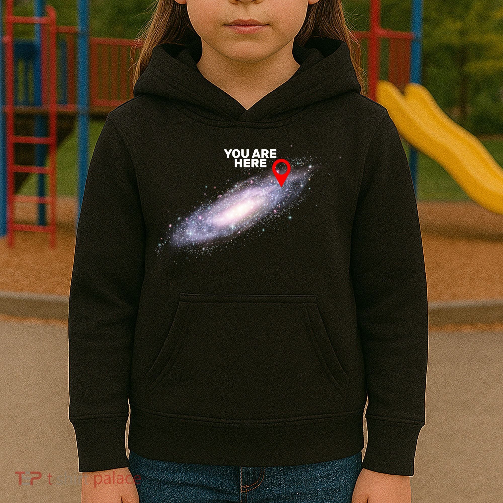You are Here Galaxy Kids Hoodie