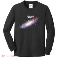 You are Here Galaxy Kids Long Sleeve Shirt thumb 0
