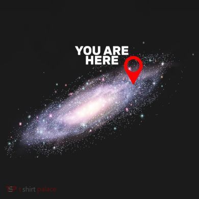 You are Here Galaxy Kids Long Sleeve Shirt