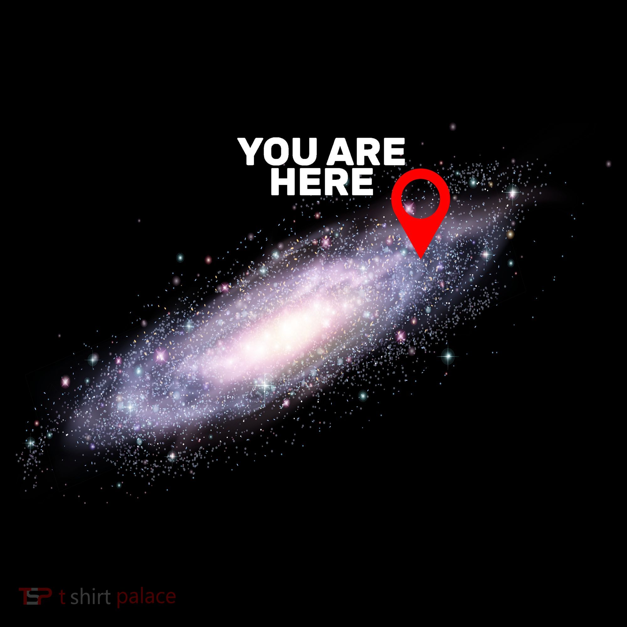 You are Here Galaxy Kids Long Sleeve Shirt