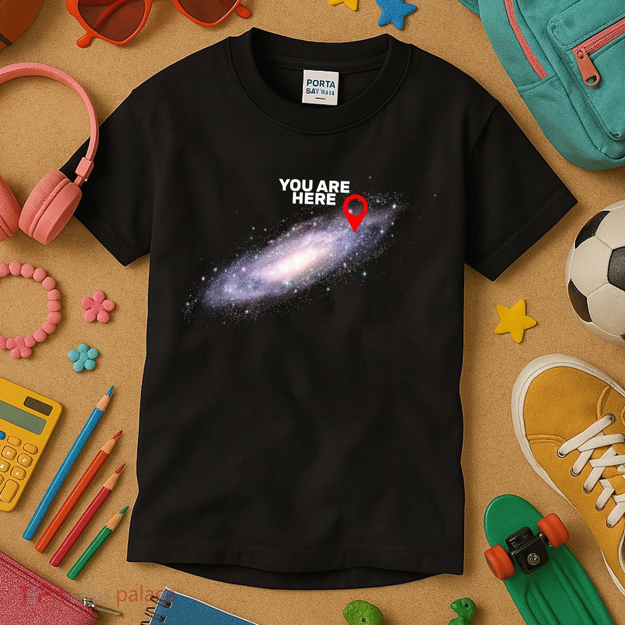 You are Here Galaxy Kids T-Shirt