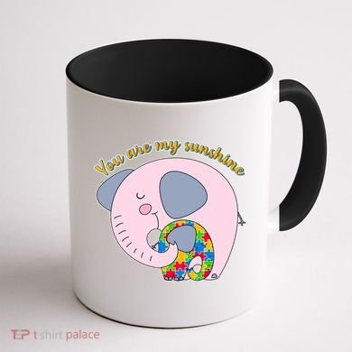 You Are My Sunshine Autism Awareness Coffee Mug back