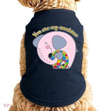 You Are My Sunshine Autism Awareness Doggie Tank