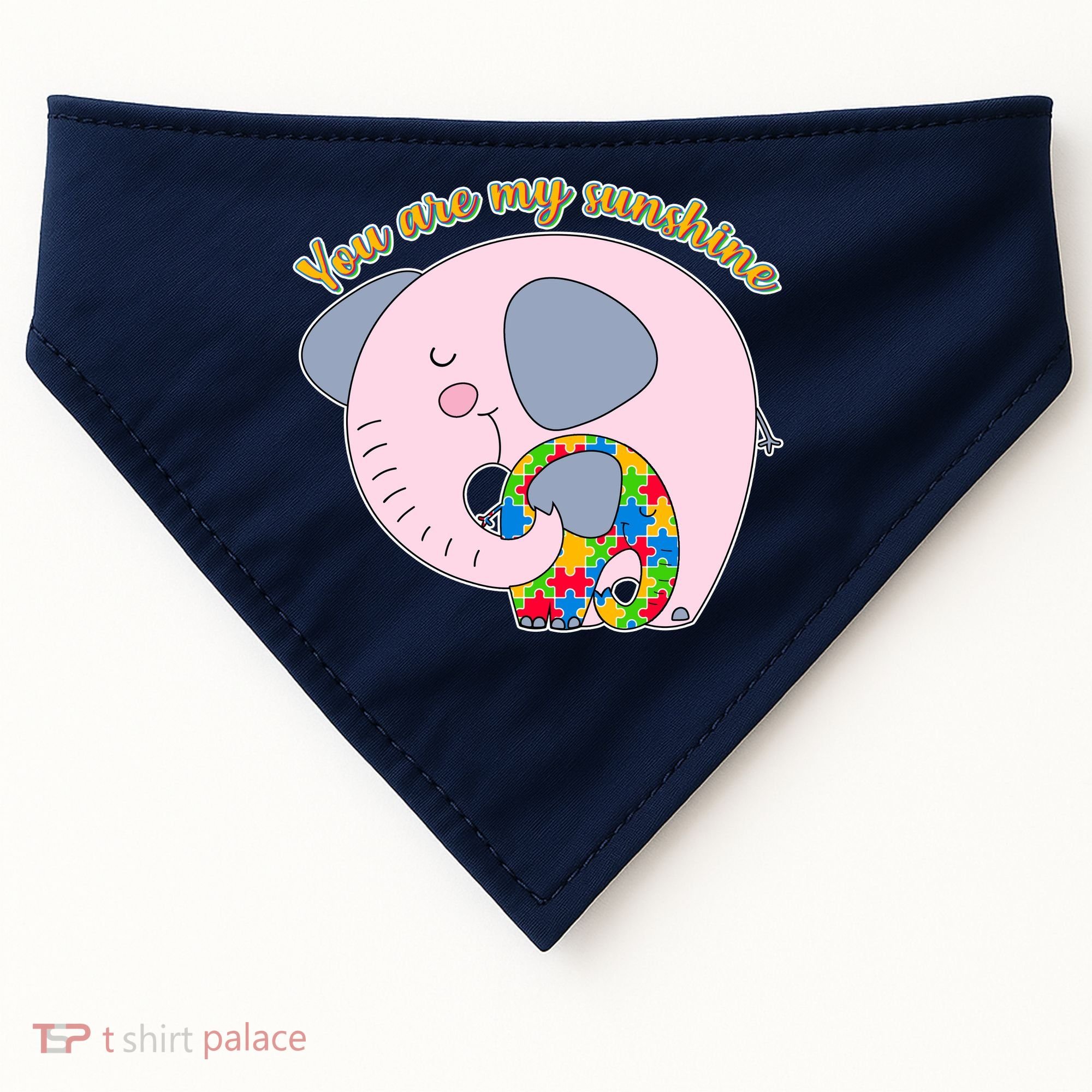 You Are My Sunshine Autism Awareness USA-Made Doggie Bandana