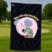 You Are My Sunshine Autism Awareness Golf Towel thumb 1