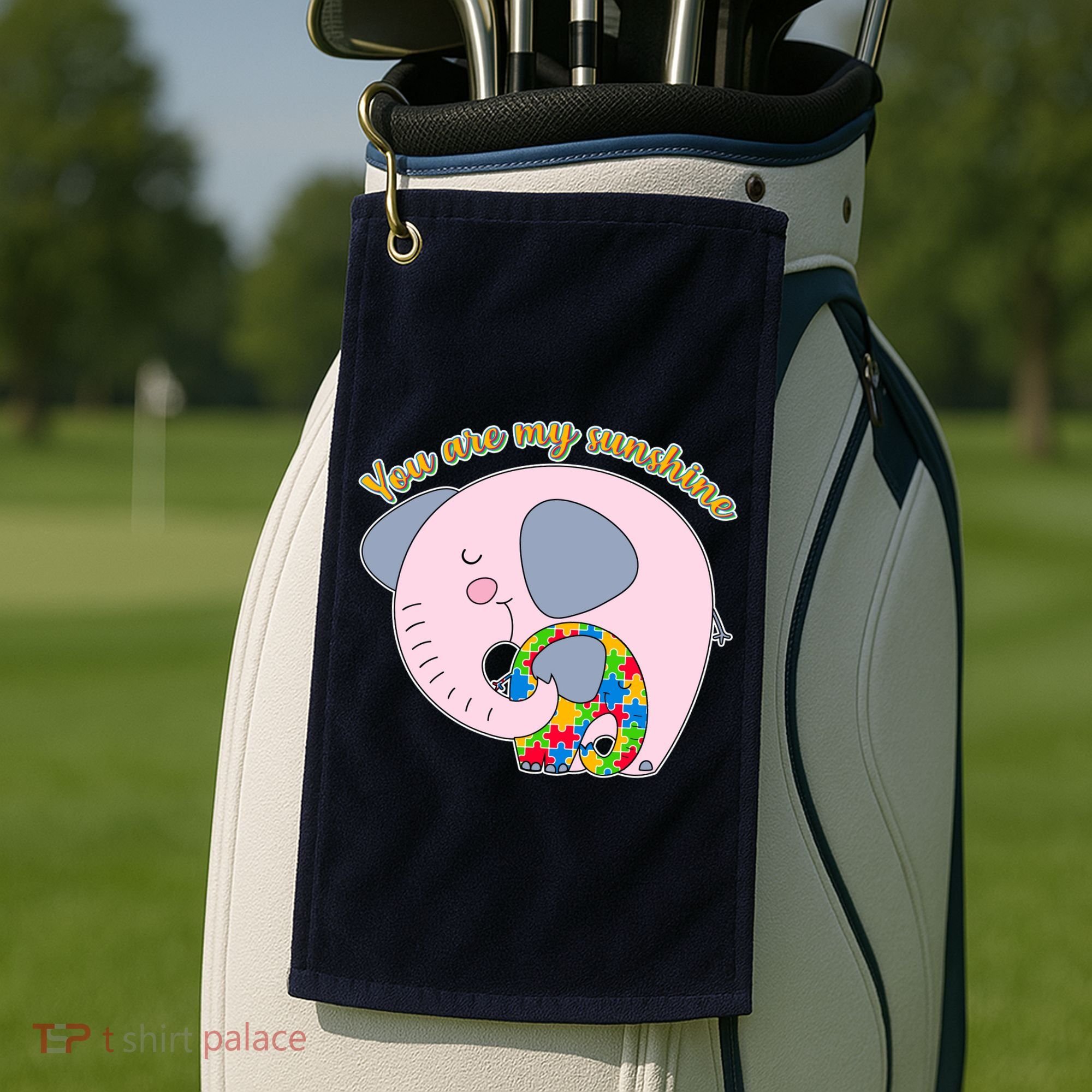 You Are My Sunshine Autism Awareness Golf Towel