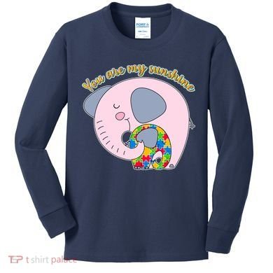 You Are My Sunshine Autism Awareness Kids Long Sleeve Shirt