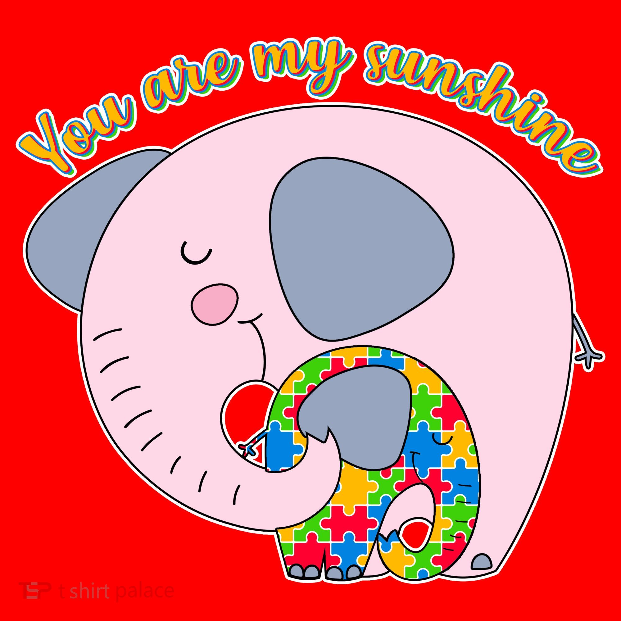 You Are My Sunshine Autism Awareness Santa Hat