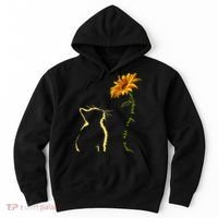You Are My Sunshine Cat Sunflower Hoodie thumb 0