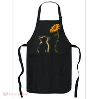 You Are My Sunshine Cat Sunflower Apron thumb 0