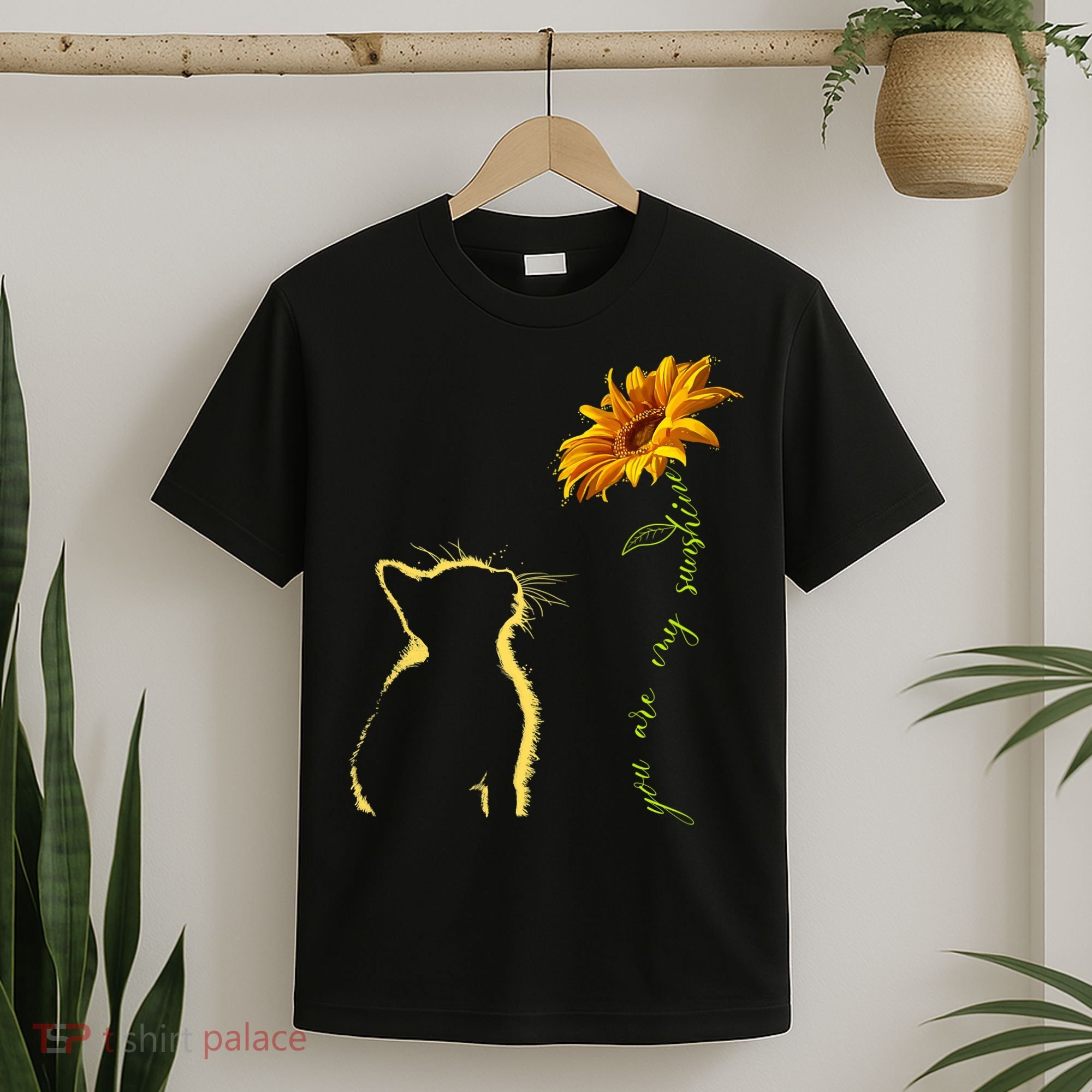 You Are My Sunshine Cat Sunflower T-Shirt