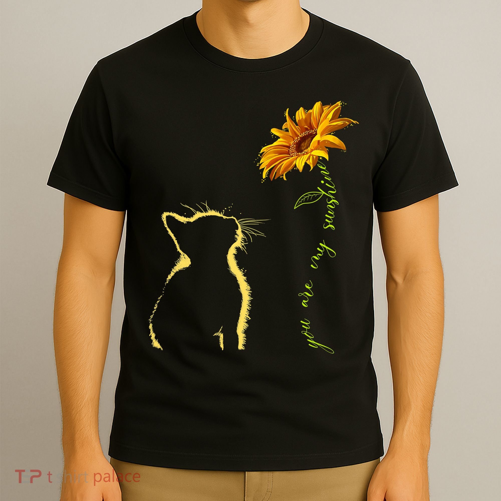 You Are My Sunshine Cat Sunflower T-Shirt