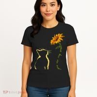 You Are My Sunshine Cat Sunflower Women's T-Shirt thumb 4