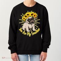 You Are My Sunshine Sunflower Pug Women's Sweatshirt thumb 0
