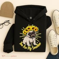 You Are My Sunshine Sunflower Pug Hoodie thumb 4