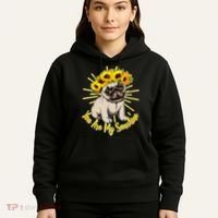 You Are My Sunshine Sunflower Pug Hoodie thumb 5
