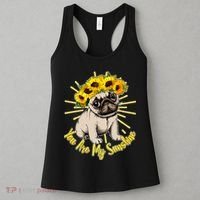 You Are My Sunshine Sunflower Pug Women's Tank Top thumb 3