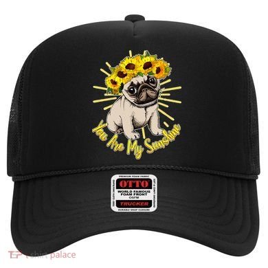 You Are My Sunshine Sunflower Pug Hat