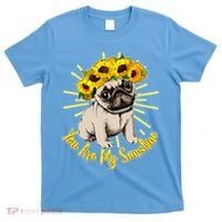 You Are My Sunshine Sunflower Pug T-Shirt thumb 0