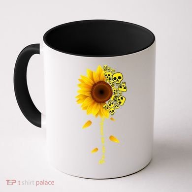 You Are My Sunshine Sunflower Skulls Coffee Mug