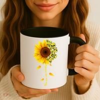 You Are My Sunshine Sunflower Skulls Coffee Mug thumb 3