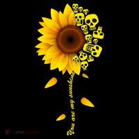 You Are My Sunshine Sunflower Skulls Coffee Mug thumb 5