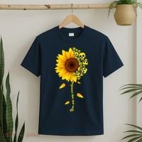 You Are My Sunshine Sunflower Skulls T-Shirt thumb 2