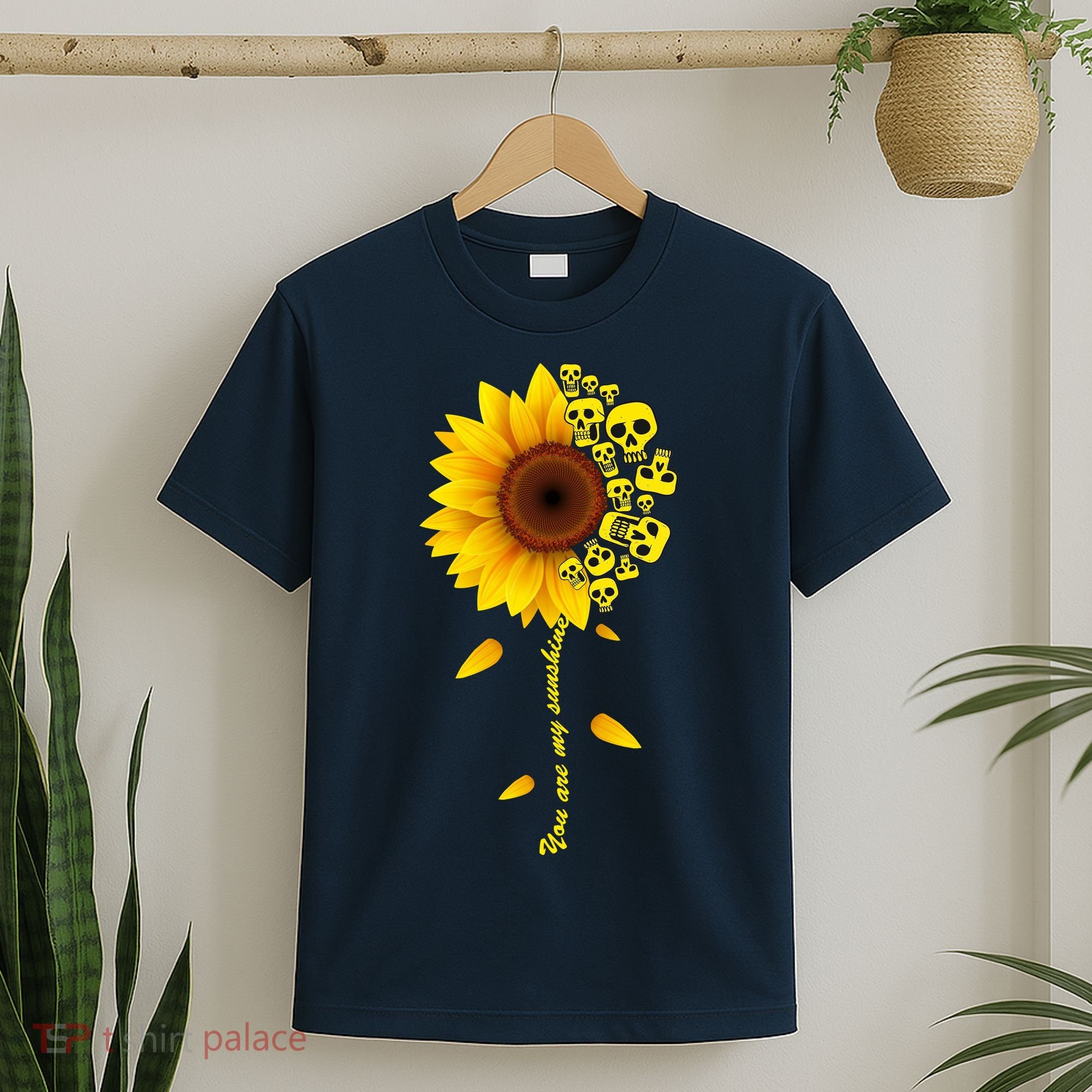 You Are My Sunshine Sunflower Skulls T-Shirt