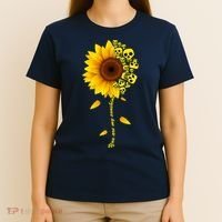 You Are My Sunshine Sunflower Skulls T-Shirt thumb 4