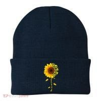 You Are My Sunshine Sunflower Skulls Beanie thumb 0