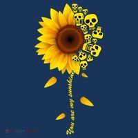 You Are My Sunshine Sunflower Skulls Women's Hoodie thumb 2