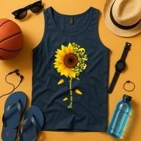 You Are My Sunshine Sunflower Skulls Tank Top thumb 4