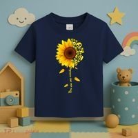 You Are My Sunshine Sunflower Skulls Toddler T-Shirt thumb 3