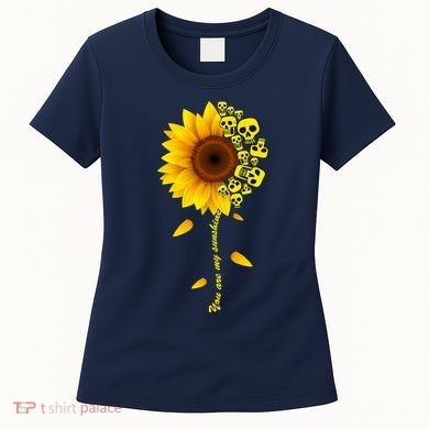 You Are My Sunshine Sunflower Skulls Women's T-Shirt