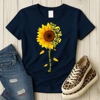 You Are My Sunshine Sunflower Skulls Women's T-Shirt thumb 3