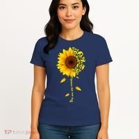 You Are My Sunshine Sunflower Skulls Women's T-Shirt thumb 4