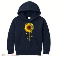 You Are My Sunshine Sunflower Skulls Kids Hoodie thumb 0