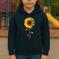 You Are My Sunshine Sunflower Skulls Kids Hoodie thumb 3