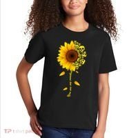 You Are My Sunshine Sunflower Skulls Kids T-Shirt thumb 2