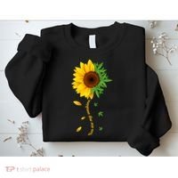 You Are My Sunshine Weed Sunflower Marijuana  Sweatshirt thumb 2