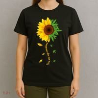 You Are My Sunshine Weed Sunflower Marijuana  T-Shirt thumb 4